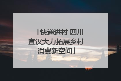 快递进村 四川宣汉大力拓展乡村消费新空间