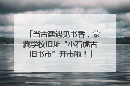 当古建遇见书香，蒙藏学校旧址“小石虎古旧书市”开市啦！
