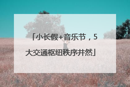 小长假+音乐节，5大交通枢纽秩序井然
