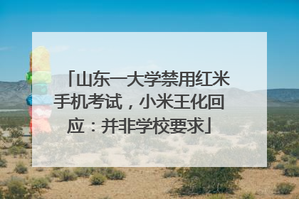 山东一大学禁用红米手机考试，小米王化回应：并非学校要求