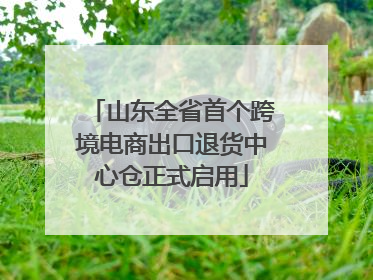 山东全省首个跨境电商出口退货中心仓正式启用