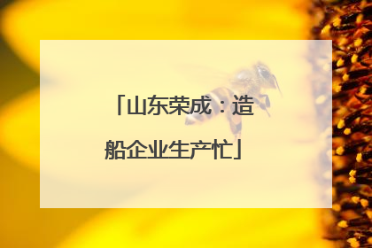 山东荣成：造船企业生产忙