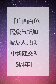 广西百色民众与新加坡友人共庆中新建交35周年