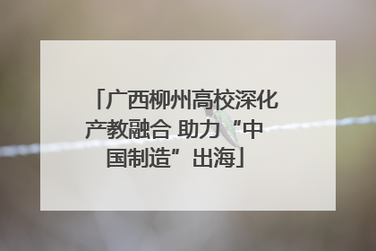 广西柳州高校深化产教融合 助力“中国制造”出海