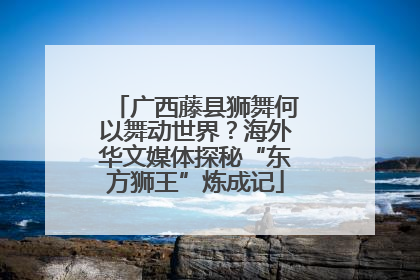 广西藤县狮舞何以舞动世界？海外华文媒体探秘“东方狮王”炼成记