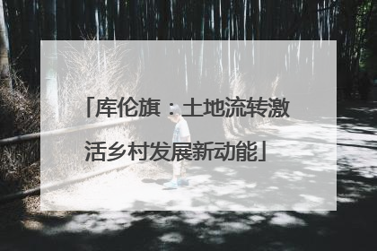库伦旗：土地流转激活乡村发展新动能