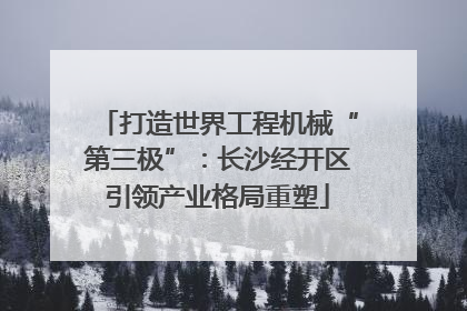 打造世界工程机械“第三极”：长沙经开区引领产业格局重塑