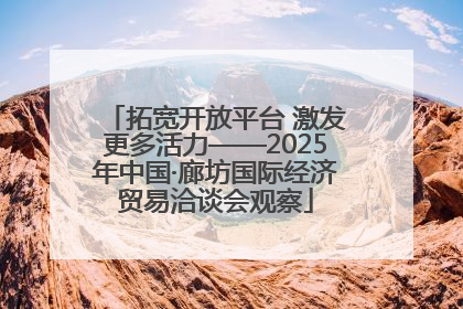 拓宽开放平台 激发更多活力——2025年中国·廊坊国际经济贸易洽谈会观察