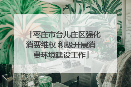 枣庄市台儿庄区强化消费维权 积极开展消费环境建设工作