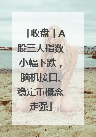 收盘丨A股三大指数小幅下跌，脑机接口、稳定币概念走强