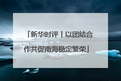新华时评丨以团结合作共促南海稳定繁荣