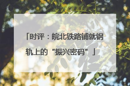 时评：皖北铁路铺就钢轨上的“振兴密码”