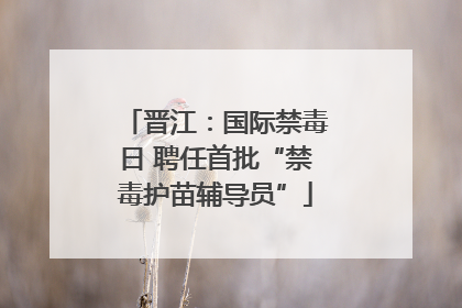 晋江：国际禁毒日 聘任首批“禁毒护苗辅导员”