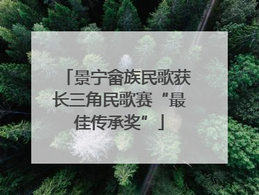 景宁畲族民歌获长三角民歌赛“最佳传承奖”