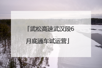武松高速武汉段6月底通车试运营