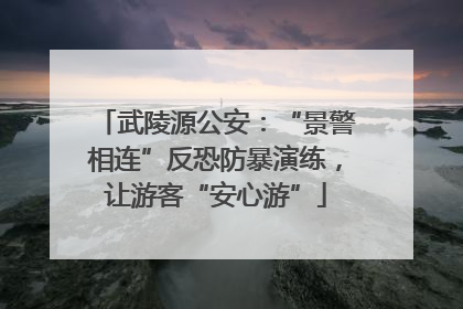 武陵源公安：“景警相连”反恐防暴演练，让游客“安心游”