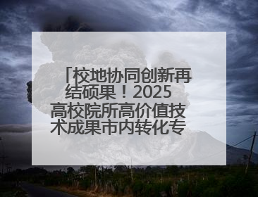 校地协同创新再结硕果！2025高校院所高价值技术成果市内转化专项行动暨技术成果项目路演对接会举办