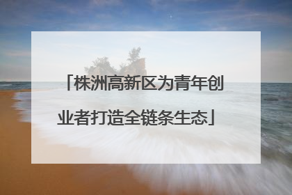 株洲高新区为青年创业者打造全链条生态