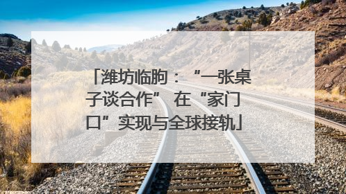 潍坊临朐：“一张桌子谈合作” 在“家门口”实现与全球接轨