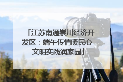 江苏南通崇川经济开发区：端午传情暖民心 文明实践润家园