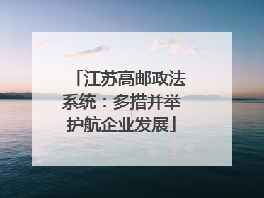 江苏高邮政法系统：多措并举护航企业发展