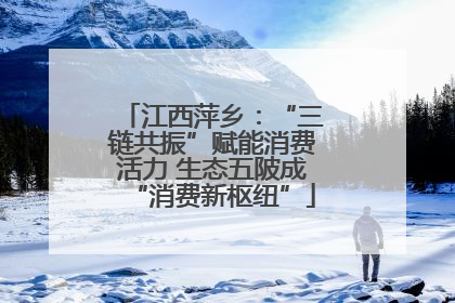 江西萍乡：“三链共振”赋能消费活力 生态五陂成“消费新枢纽”