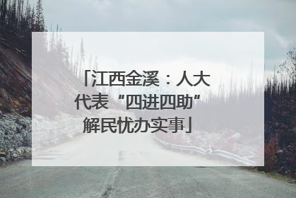 江西金溪：人大代表“四进四助”解民忧办实事