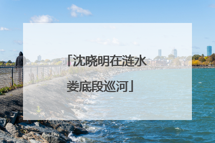 沈晓明在涟水娄底段巡河