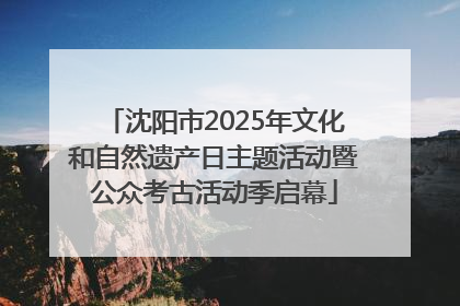 沈阳市2025年文化和自然遗产日主题活动暨公众考古活动季启幕