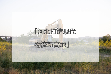 河北打造现代物流新高地
