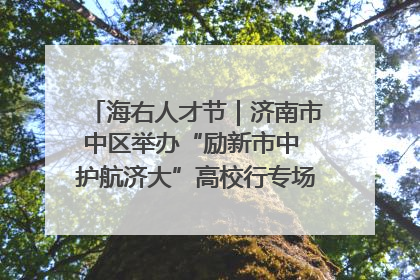 海右人才节｜济南市中区举办“励新市中 护航济大”高校行专场活动暨“青年人才 乐享市中”品牌推介会