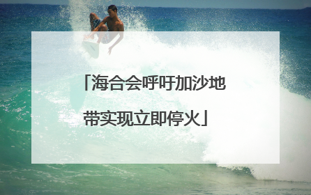 海合会呼吁加沙地带实现立即停火