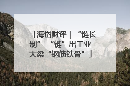 海岱财评｜“链长制” “链”出工业大梁“钢筋铁骨”