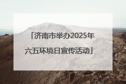 济南市举办2025年六五环境日宣传活动