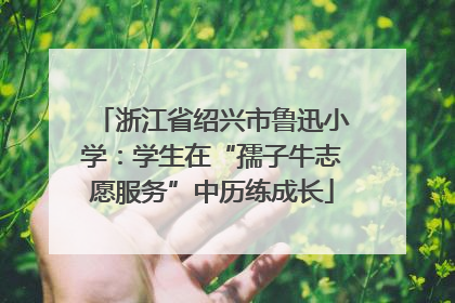 浙江省绍兴市鲁迅小学：学生在“孺子牛志愿服务”中历练成长