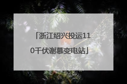浙江绍兴投运110千伏谢慕变电站