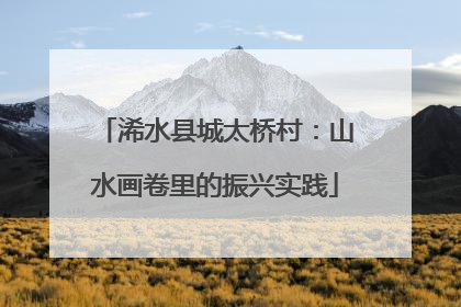 浠水县城太桥村：山水画卷里的振兴实践