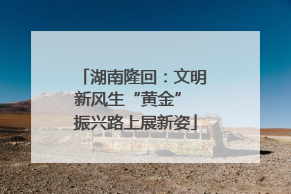 湖南隆回：文明新风生“黄金” 振兴路上展新姿