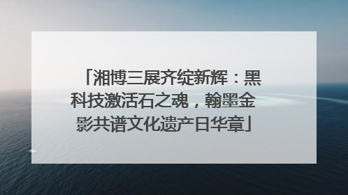 湘博三展齐绽新辉：黑科技激活石之魂，翰墨金影共谱文化遗产日华章
