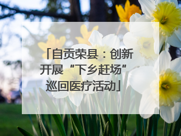 自贡荣县：创新开展“下乡赶场”巡回医疗活动