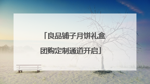 良品铺子月饼礼盒团购定制通道开启