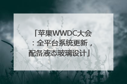 苹果WWDC大会：全平台系统更新，配备液态玻璃设计