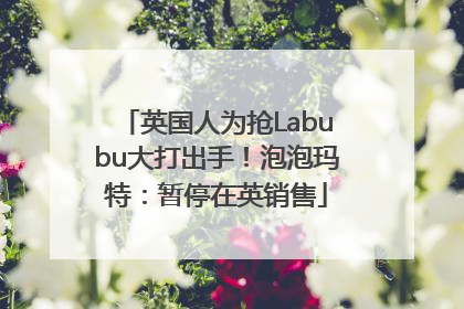 英国人为抢Labubu大打出手！泡泡玛特：暂停在英销售