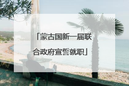 蒙古国新一届联合政府宣誓就职