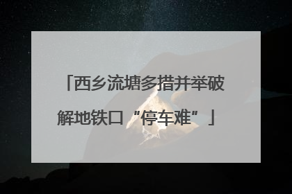 西乡流塘多措并举破解地铁口“停车难”