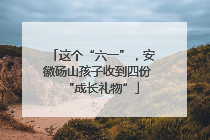这个“六一”，安徽砀山孩子收到四份“成长礼物”