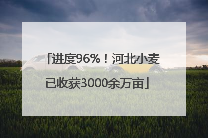 进度96%！河北小麦已收获3000余万亩