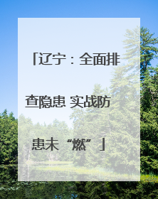 辽宁：全面排查隐患 实战防患未“燃”