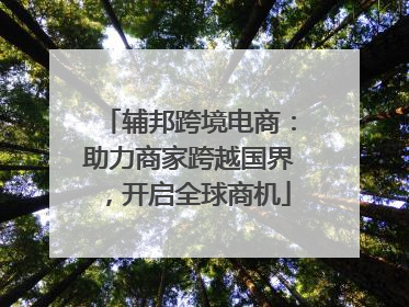 辅邦跨境电商：助力商家跨越国界，开启全球商机