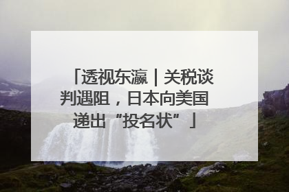 透视东瀛｜关税谈判遇阻，日本向美国递出“投名状”